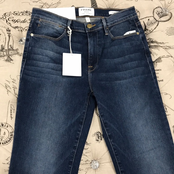 FRAME Le High Ankle Straight Leg Jeans - Picture 4 of 9